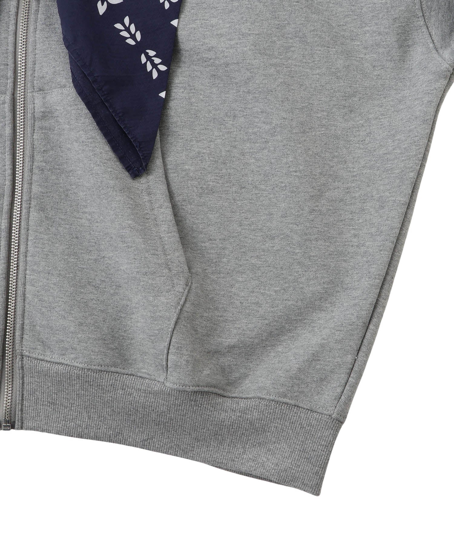 Oversized Scarf Zip Hoodie