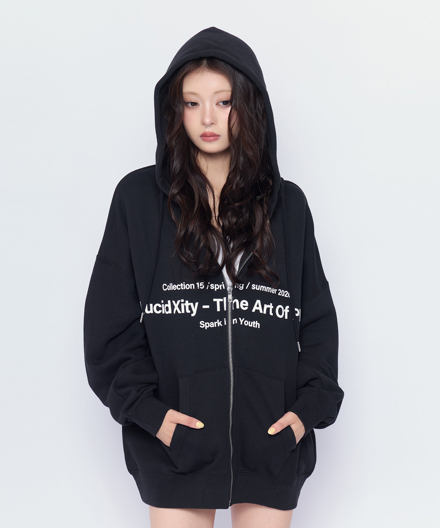 トップス ACLENT Angel Heart Logo Zip Hoodie Angel Heart Logo Zip Hoodie｜ACLENT（アクレント）