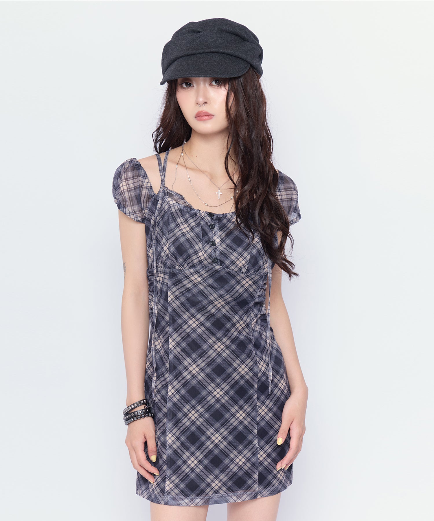 MODEL:160cm/COLOR:NVY/SIZE:F