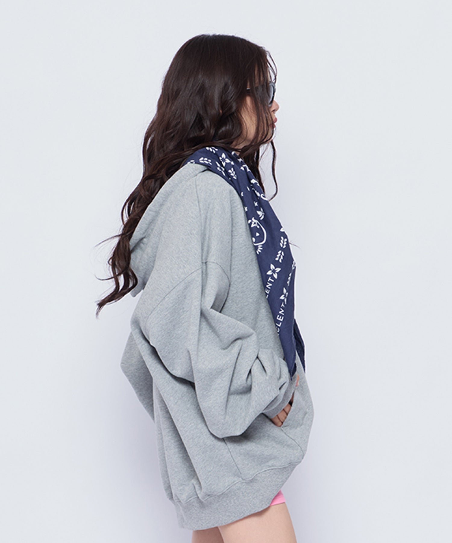 Oversized Scarf Zip Hoodie｜ACLENT（アクレント）