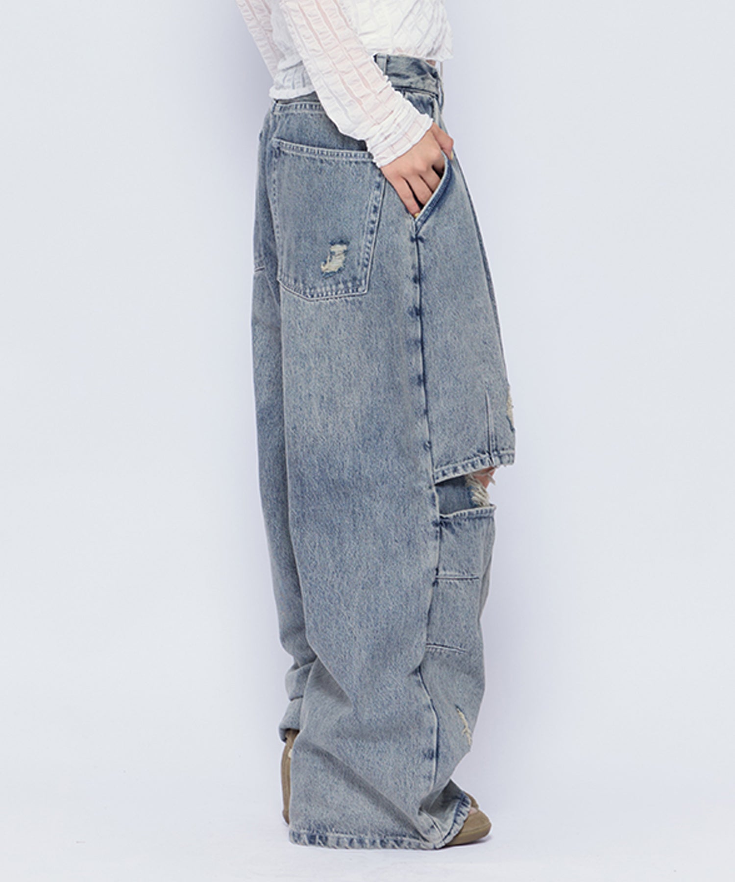 Layered Side-Slit Denim｜ACLENT（アクレント）