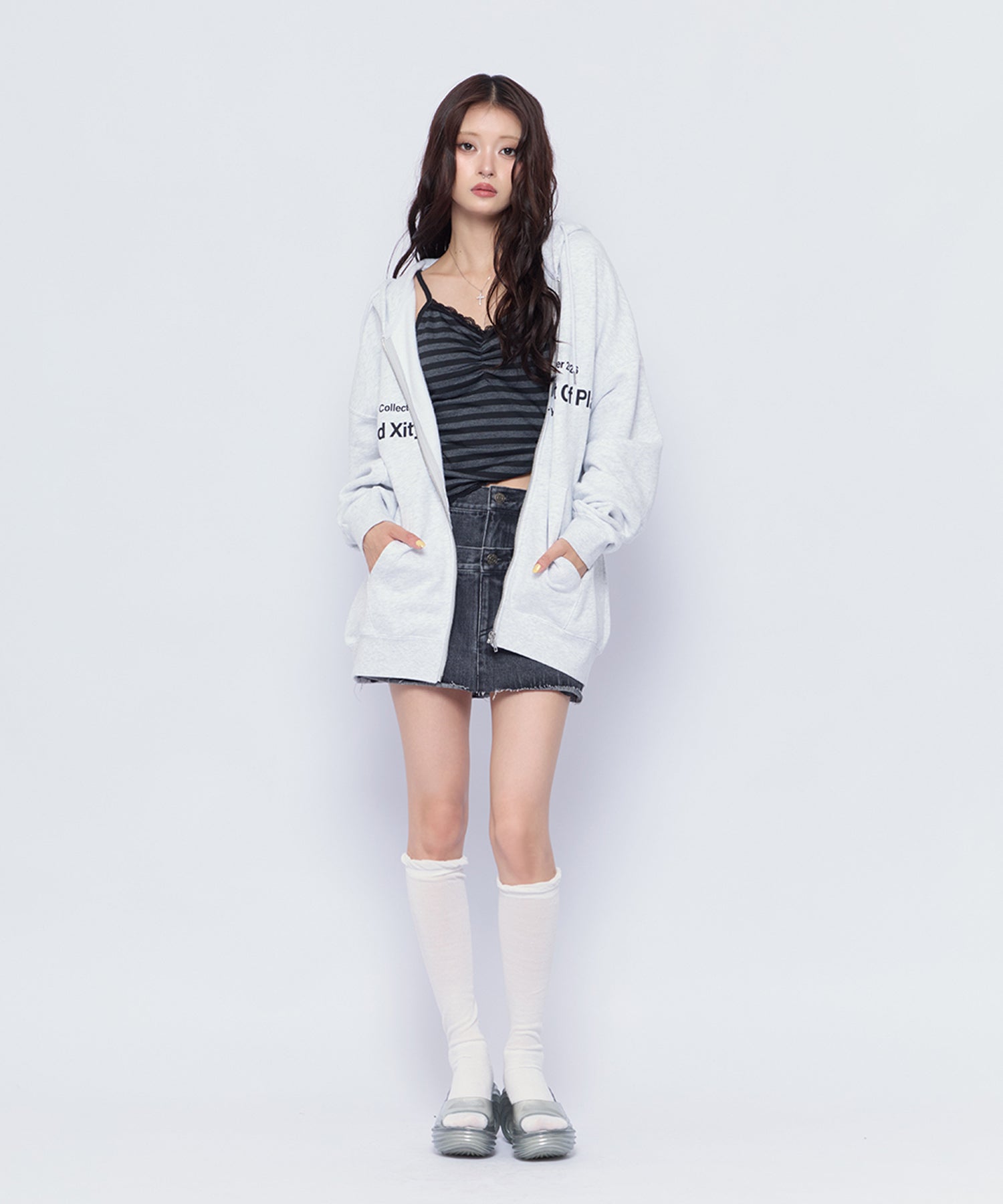Angel Heart Logo Zip Hoodie｜ACLENT（アクレント）