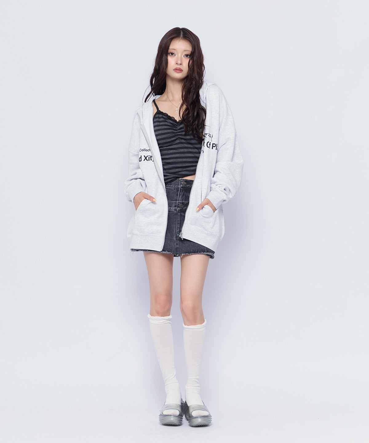 MODEL:160cm/COLOR:GRY/SIZE:F