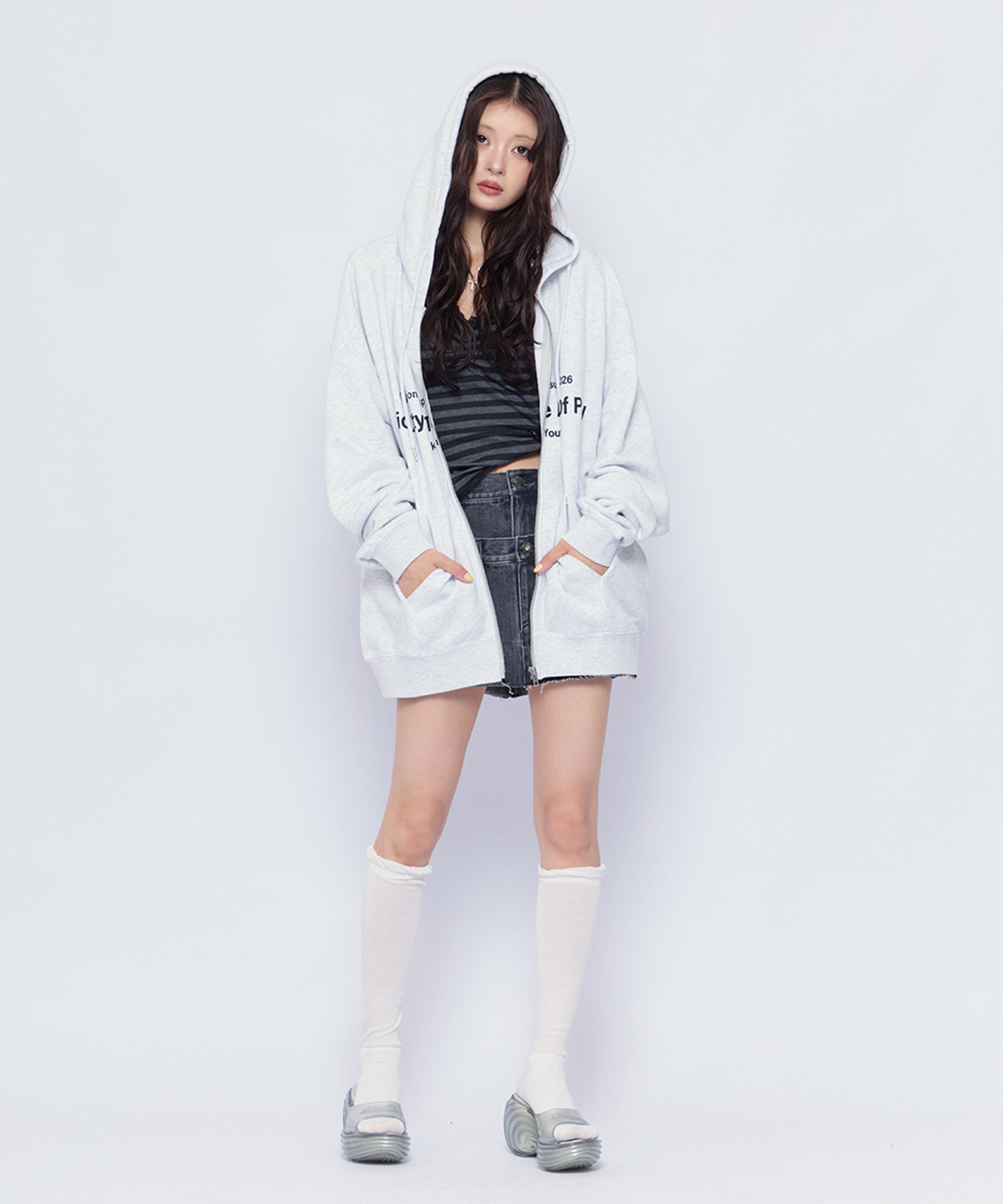 Angel Heart Logo Zip Hoodie｜ACLENT（アクレント）