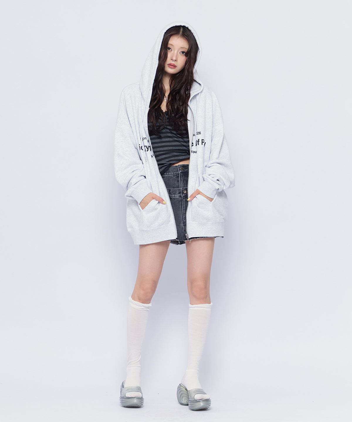 MODEL:160cm/COLOR:GRY/SIZE:F