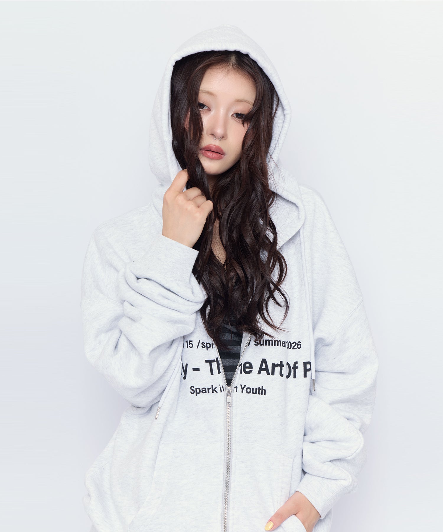 Angel Heart Logo Zip Hoodie｜ACLENT（アクレント）