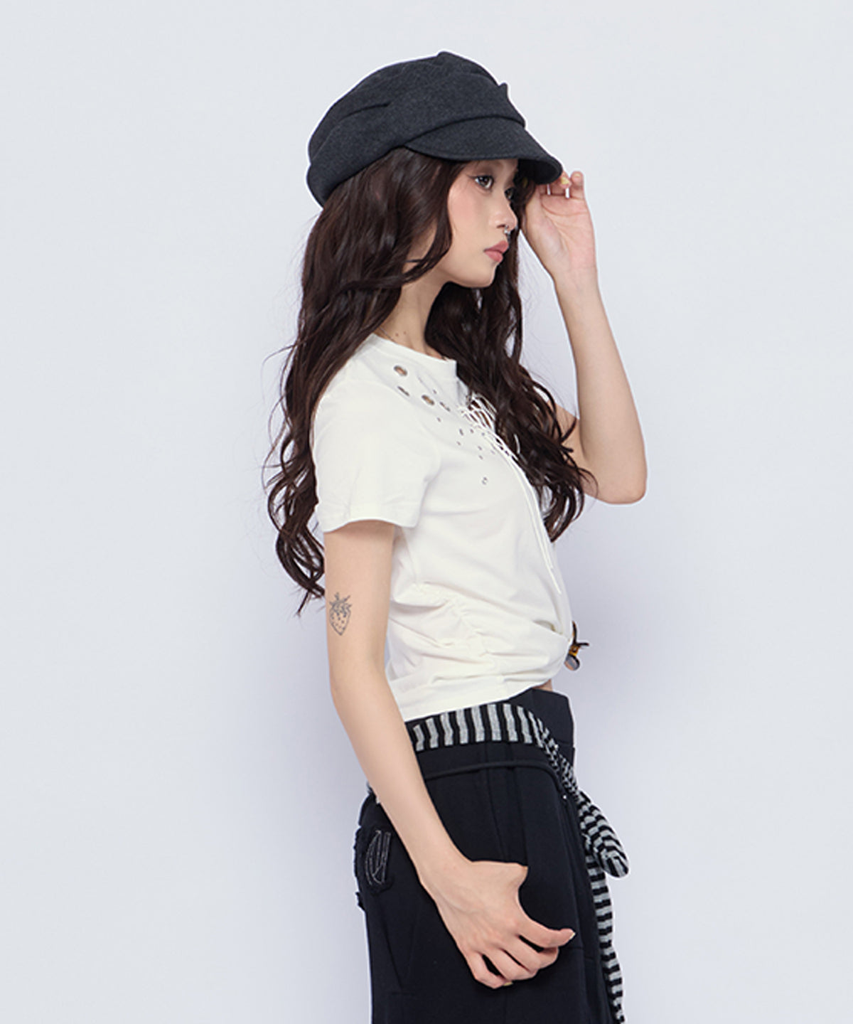 MODEL:160cm/COLOR:WHT/SIZE:F