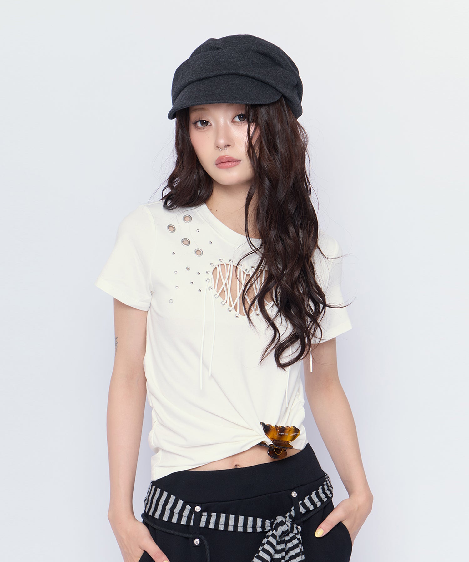 MODEL:160cm/COLOR:WHT/SIZE:F