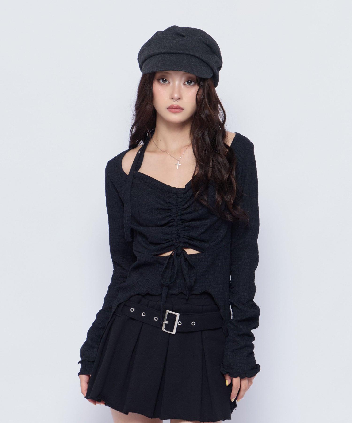 MODEL:160cm/COLOR:BLK/SIZE:F