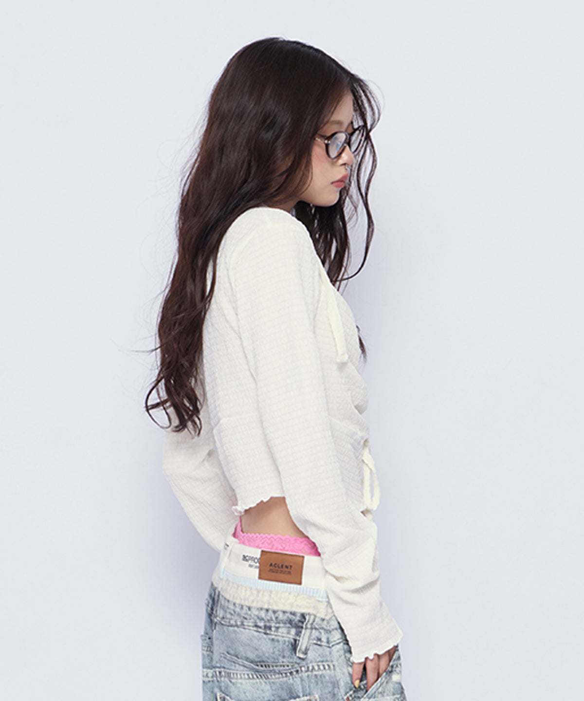 MODEL:160cm/COLOR:WHT/SIZE:F
