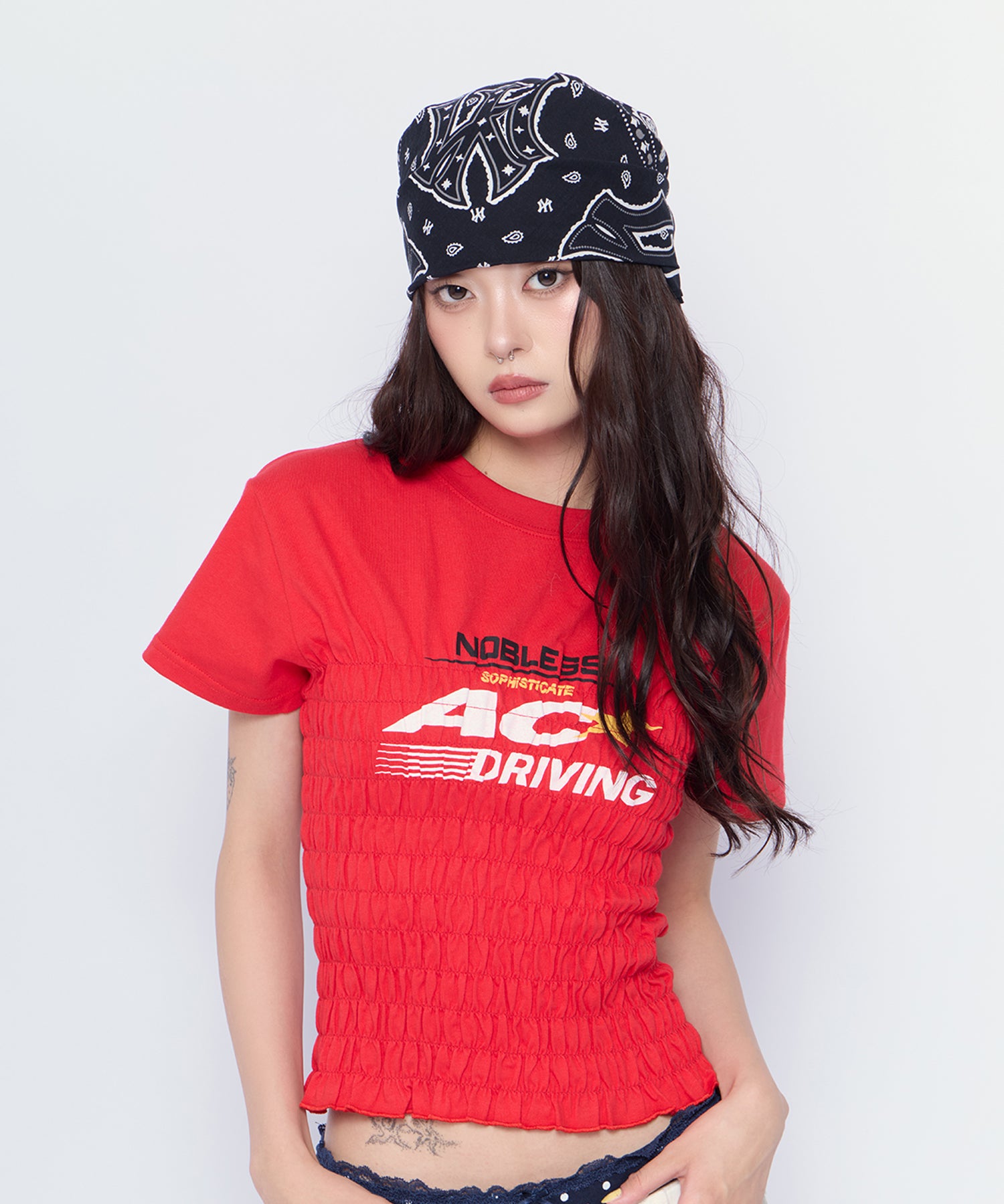 MODEL:160cm/COLOR:RED/SIZE:F