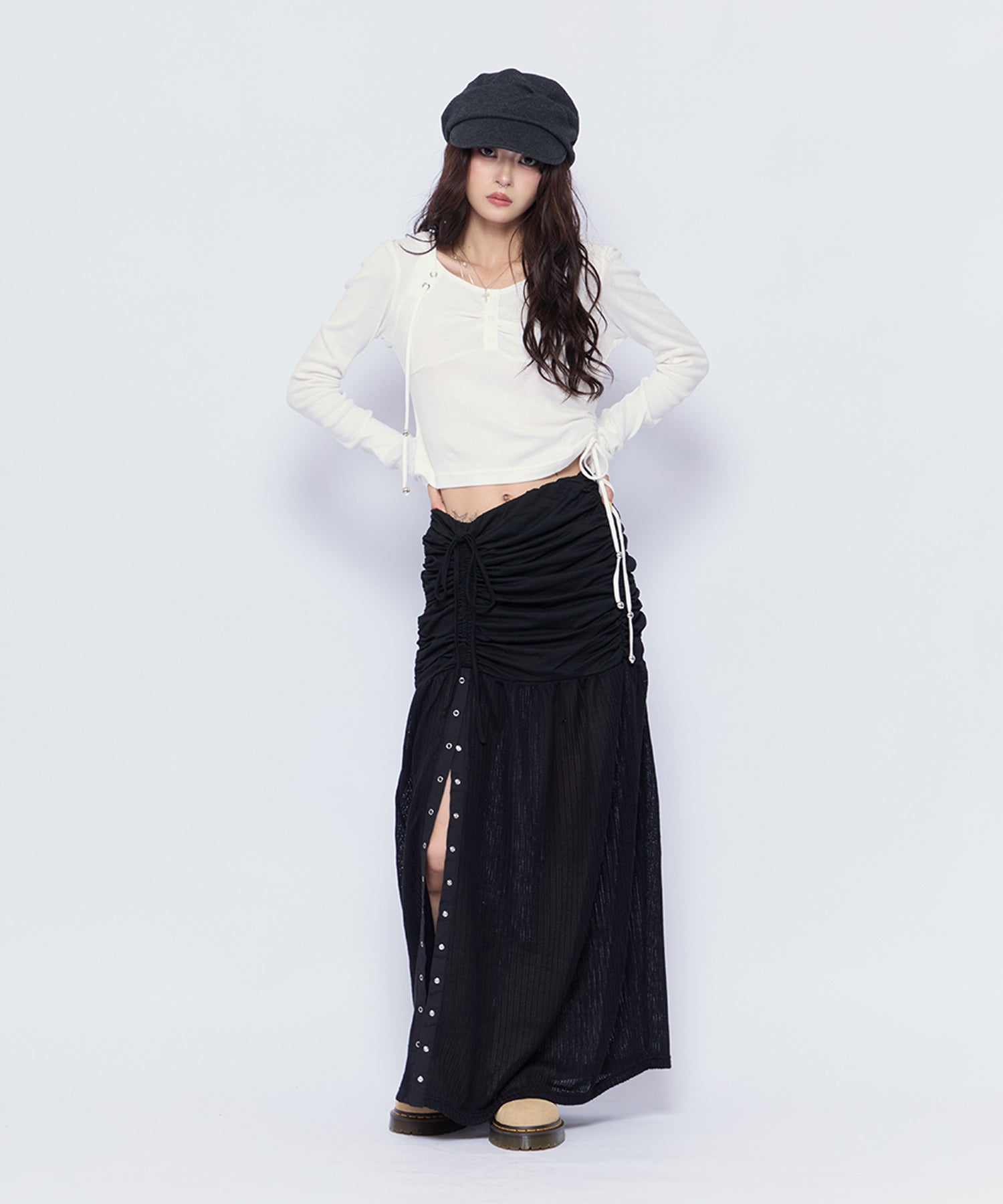 MODEL:160cm/COLOR:WHT/SIZE:F