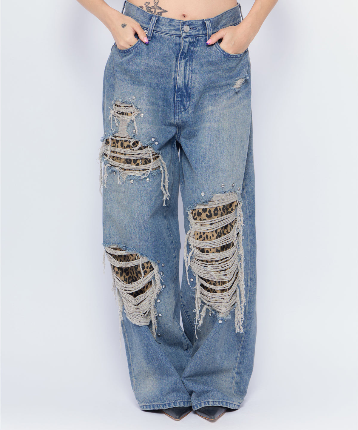 MODEL:168cm/COLOR:BLU/SIZE:M