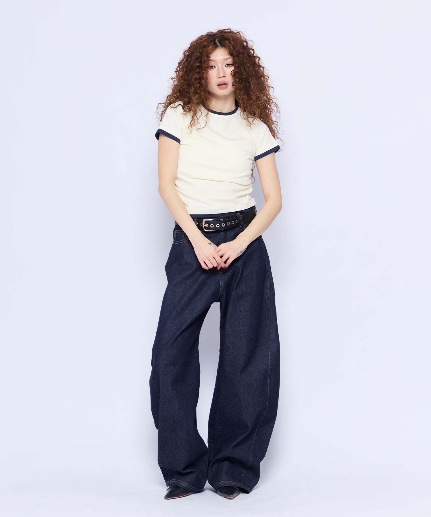 MODEL:168cm/COLOR:D/BLU/SIZE:M