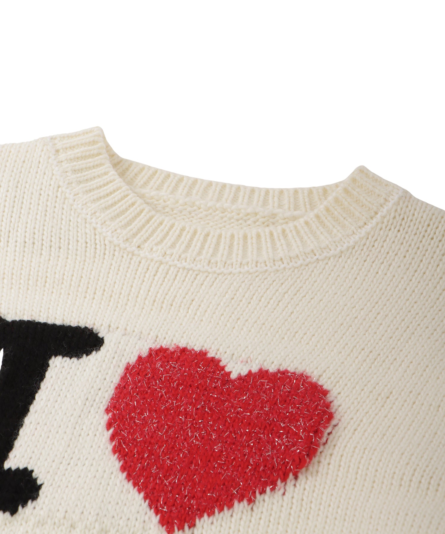 Logo jacquard lame knit top