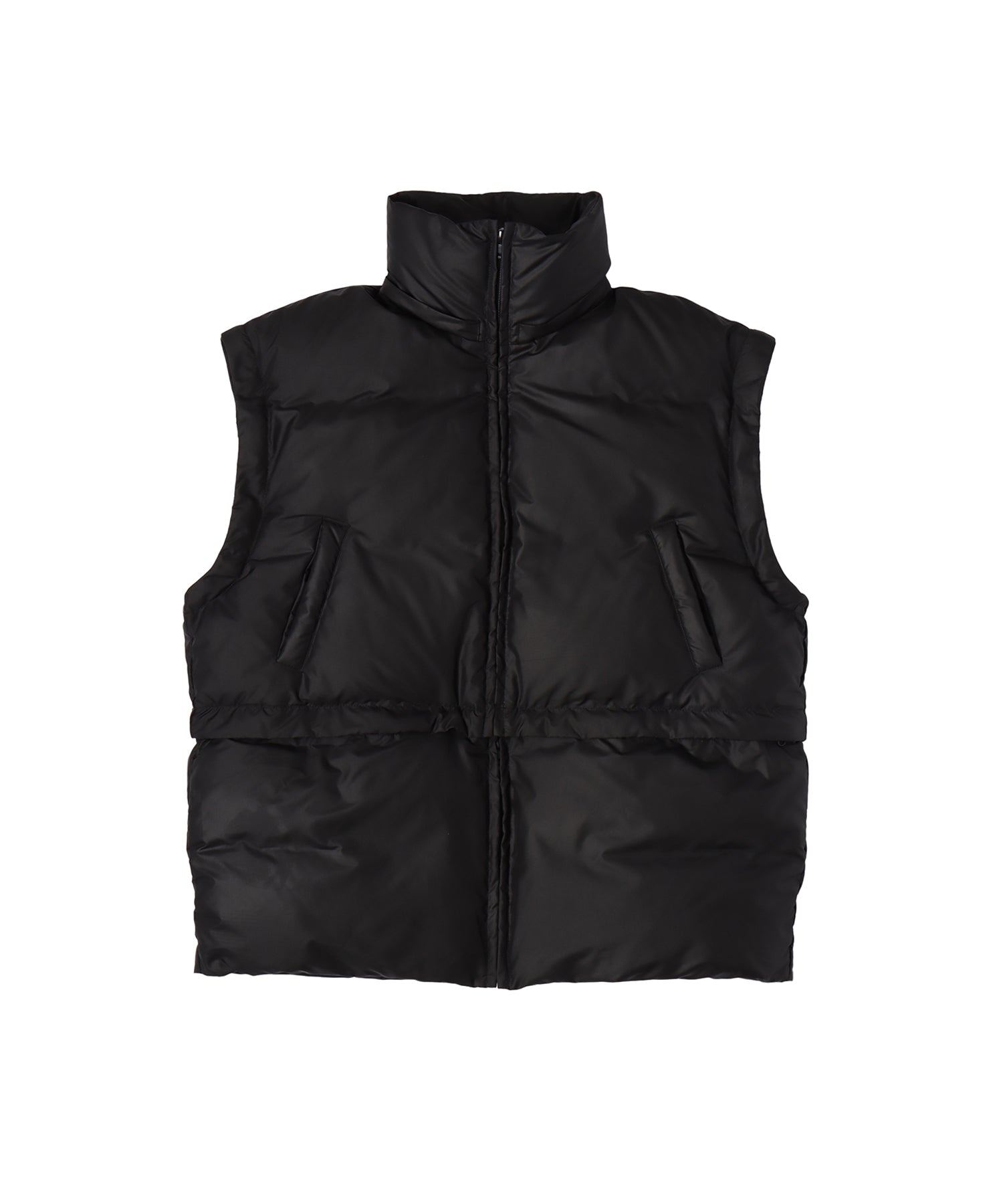 Multi way hooded down jacket