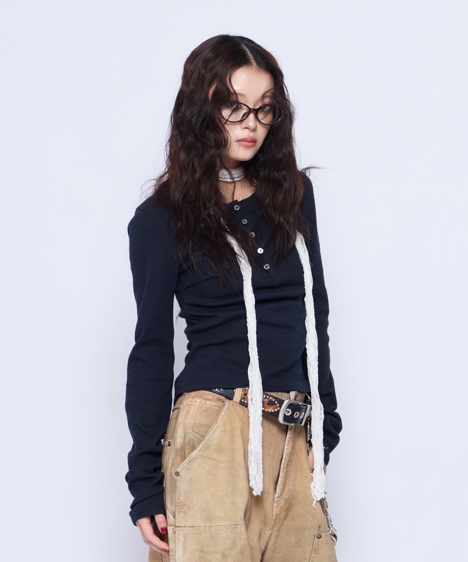 MODEL:160cm/COLOR:NVY/SIZE:F