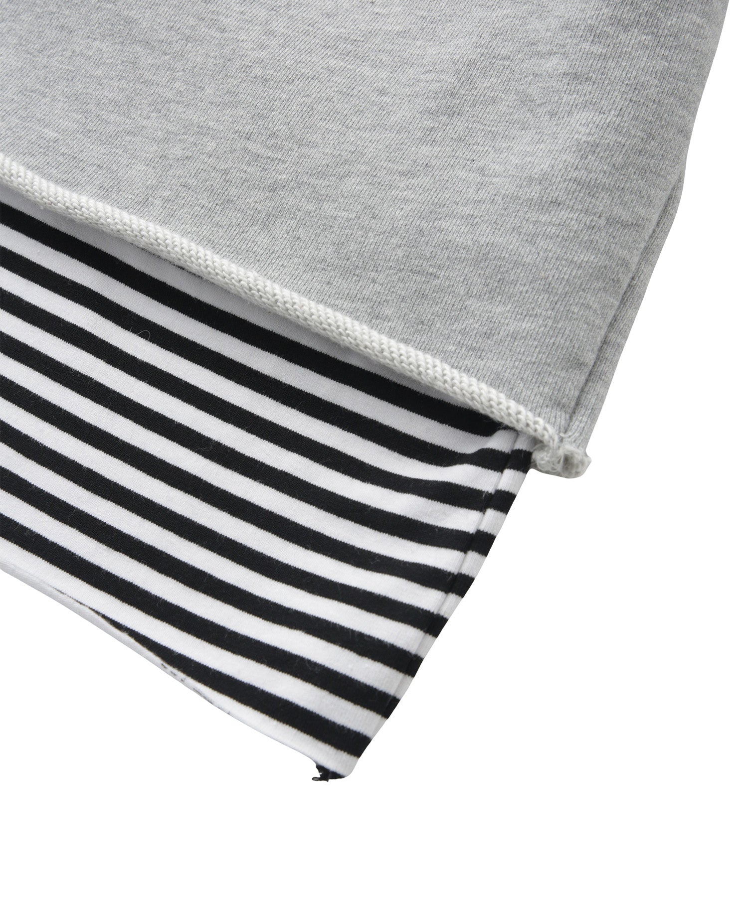 レイヤードダメージボーダートップス