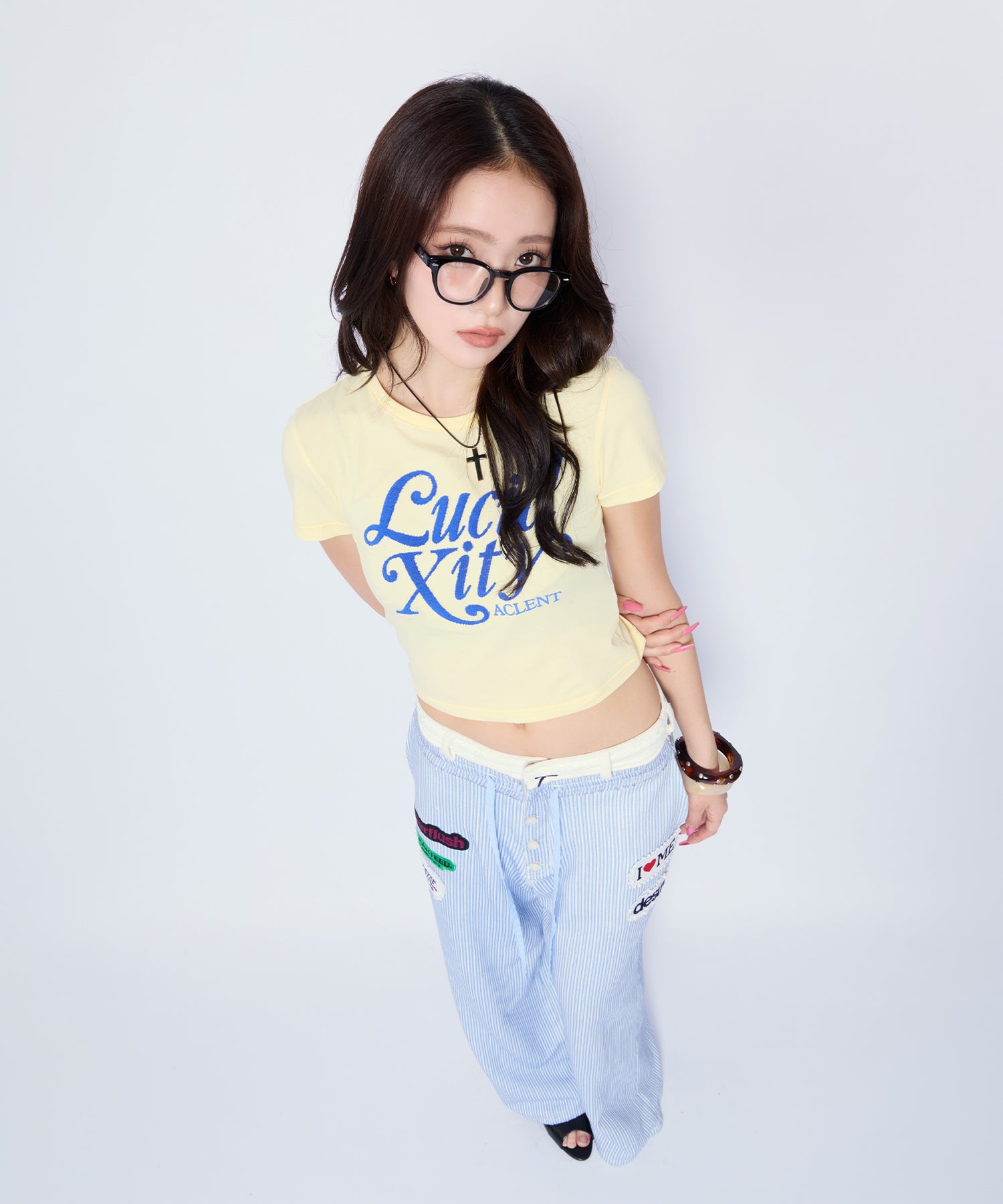 MODEL:170cm/COLOR:YEL/SIZE:F
