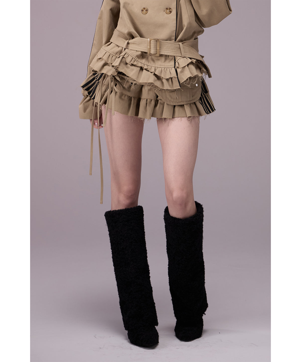 MODEL:176cm/COLOR:BEG/SIZE:S