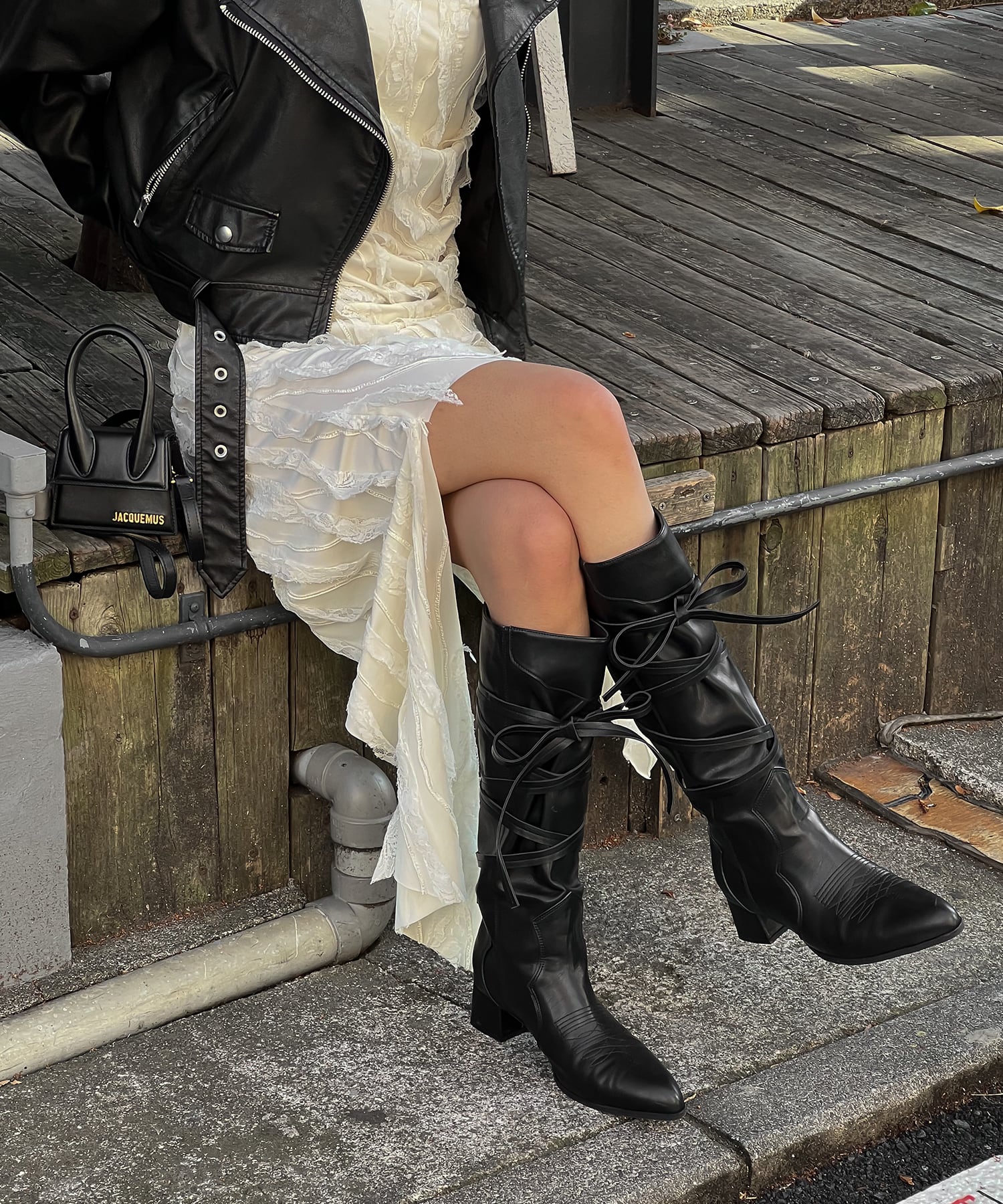2way strap western boots