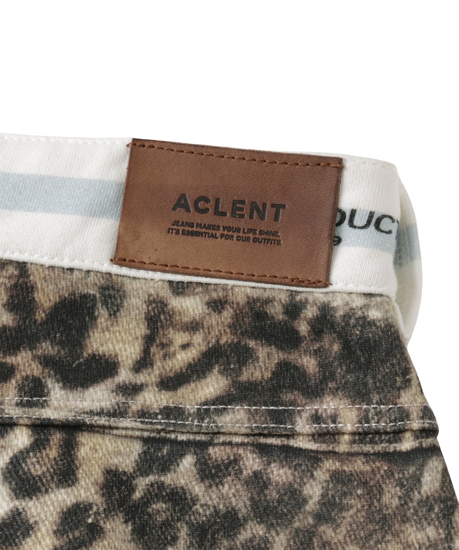 Printed Sweatpants –  Leopard Rhinestone