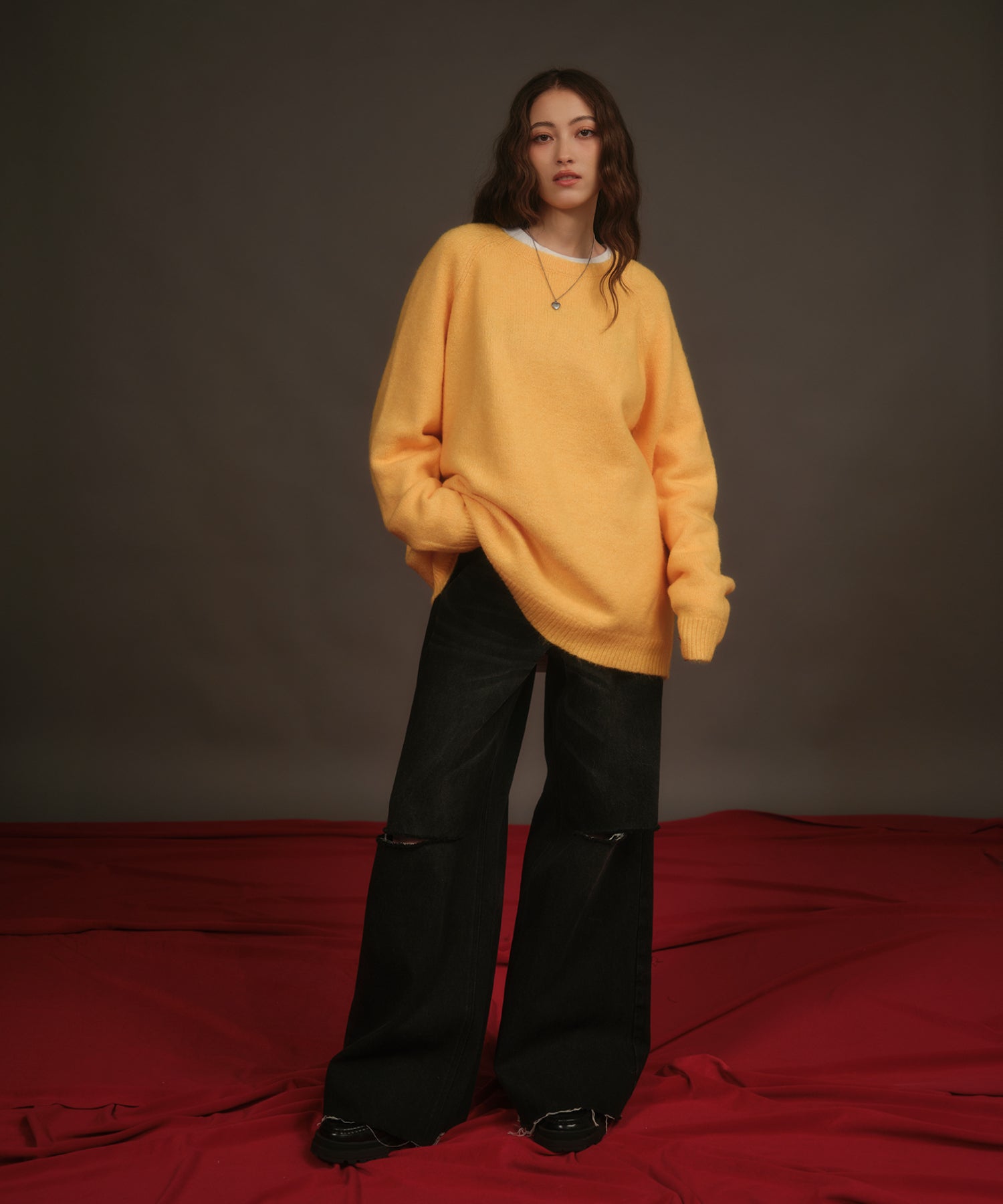 MODEL:163cm/COLOR:YELLOW/SIZE:F