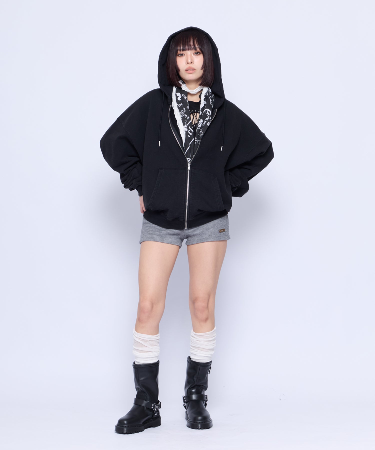 グレンリヴェット Oversized Scarf Zip Hoodie｜ACLENT（アクレント）