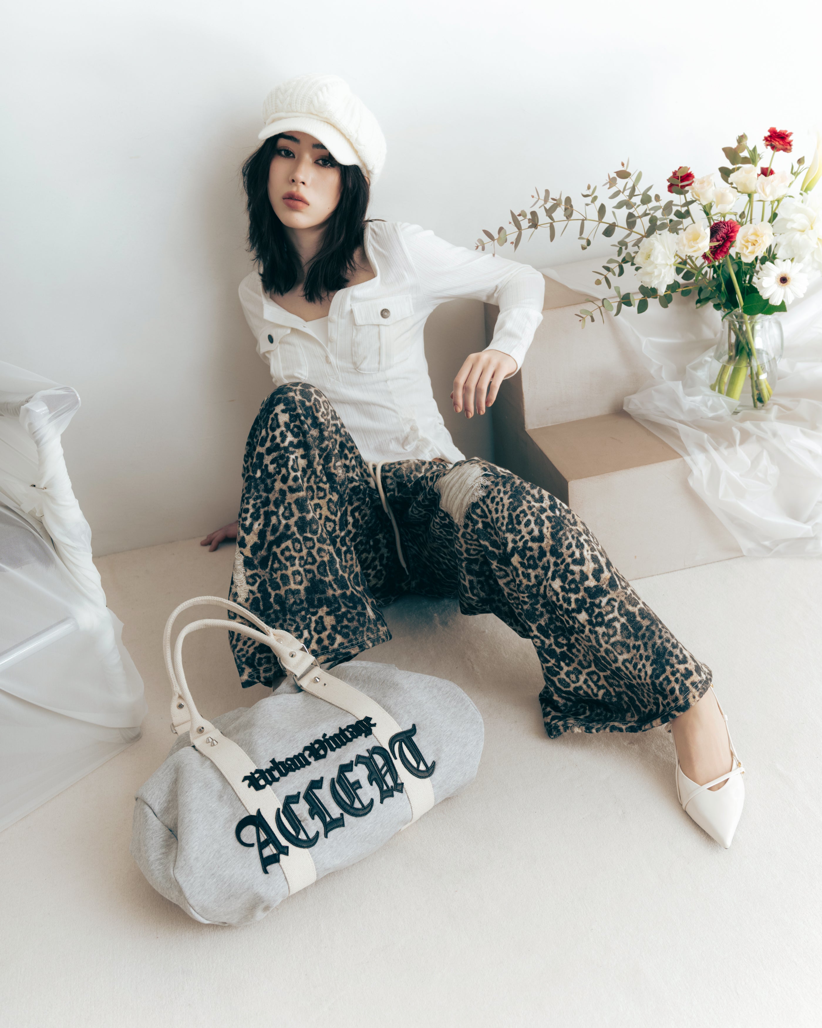 MODEL:169cm/COLOR:BEG/SIZE:F
