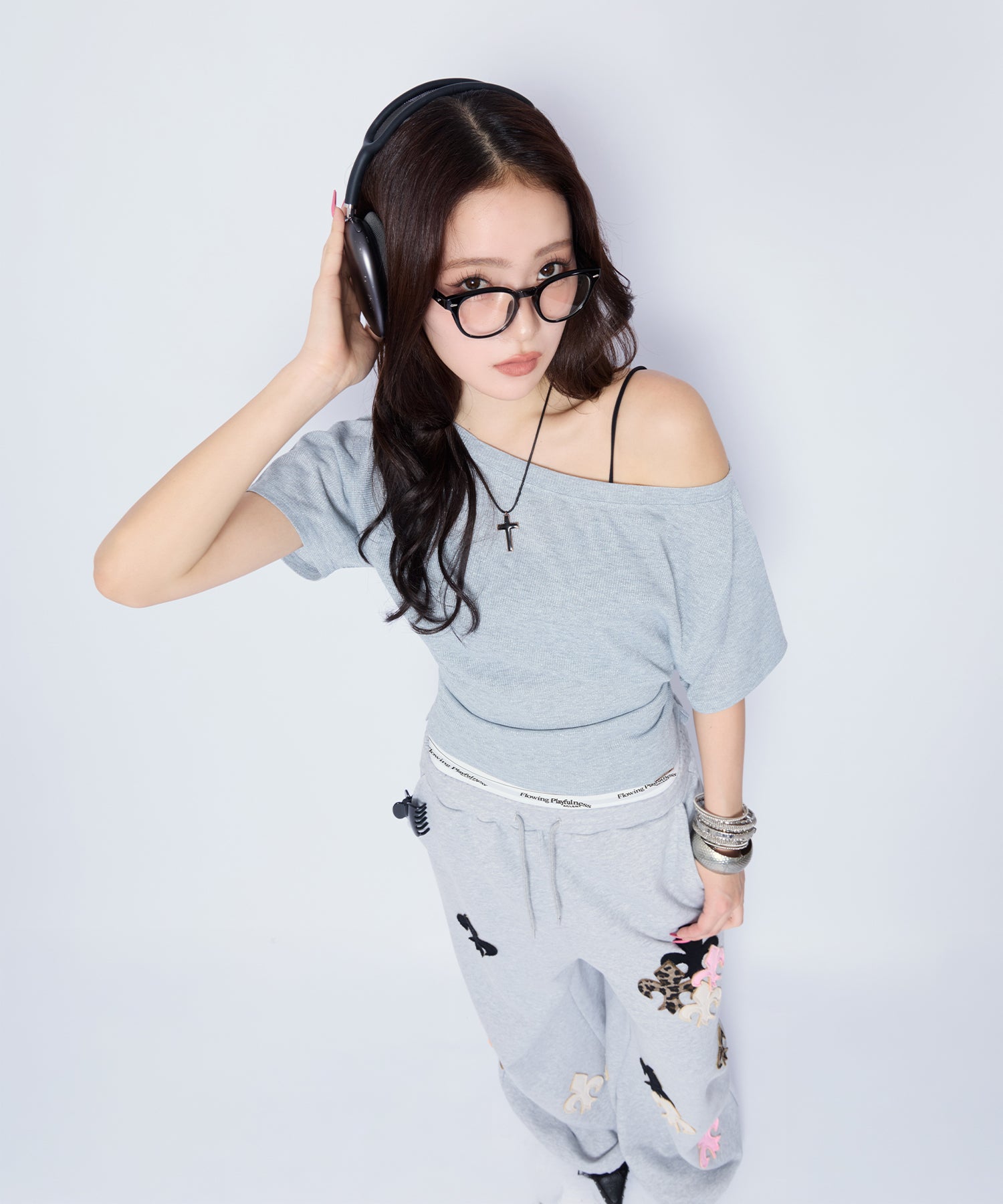 MODEL:170cm/COLOR:GRY/SIZE:F