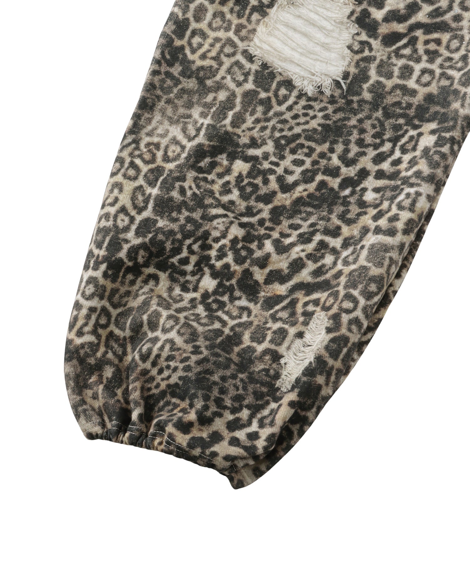 Printed Sweatpants –  Leopard Rhinestone