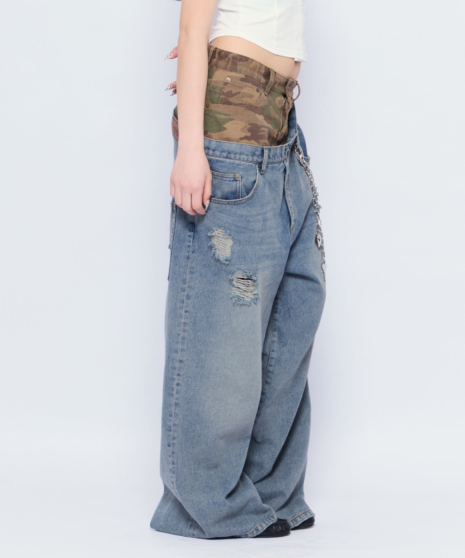 MODEL:170cm/COLOR:BLU/SIZE:M