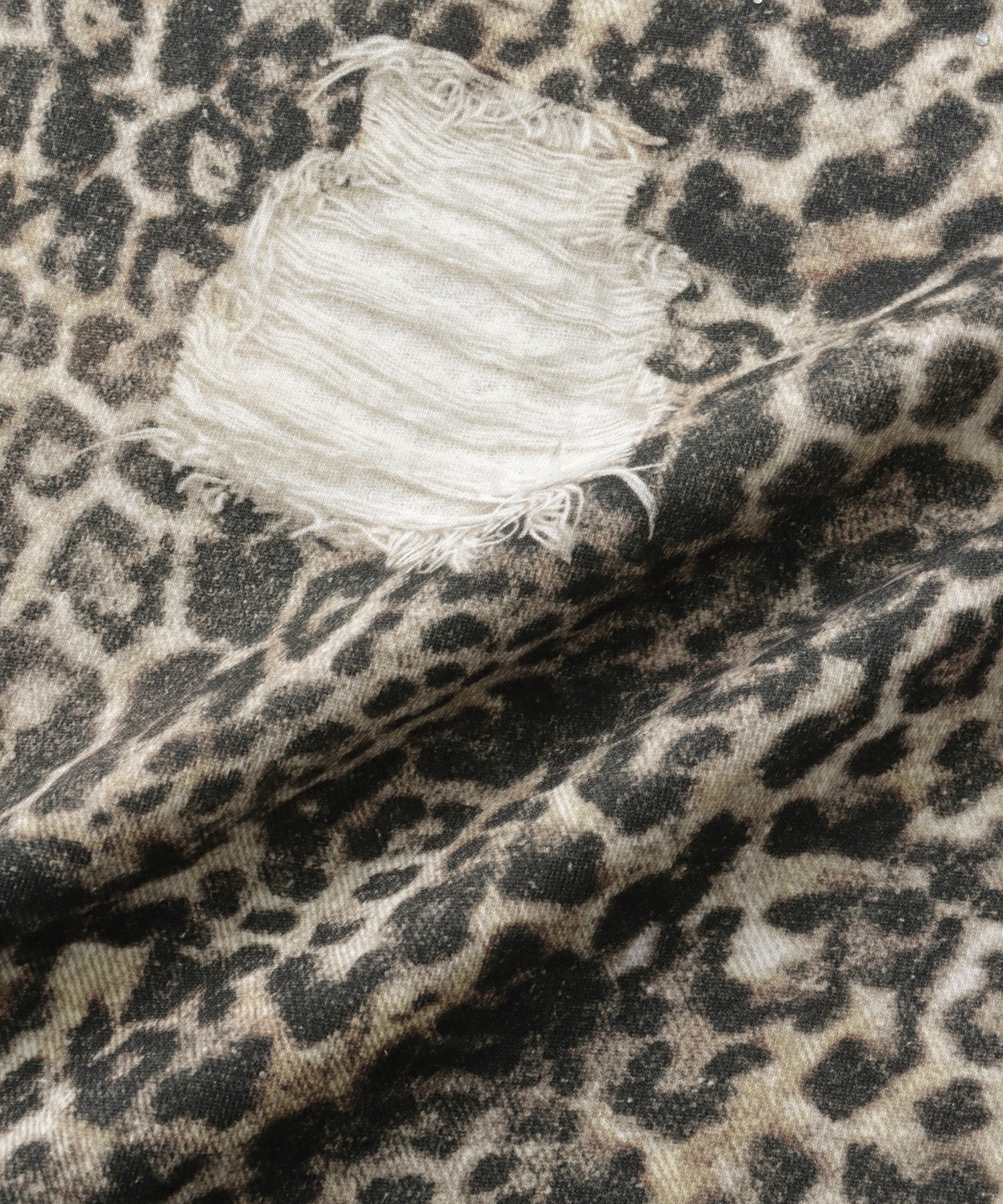 Printed Sweatpants –  Leopard Rhinestone