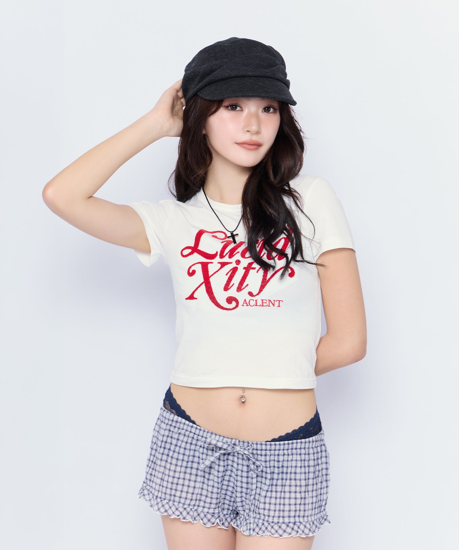 MODEL:170cm/COLOR:WHT/SIZE:F