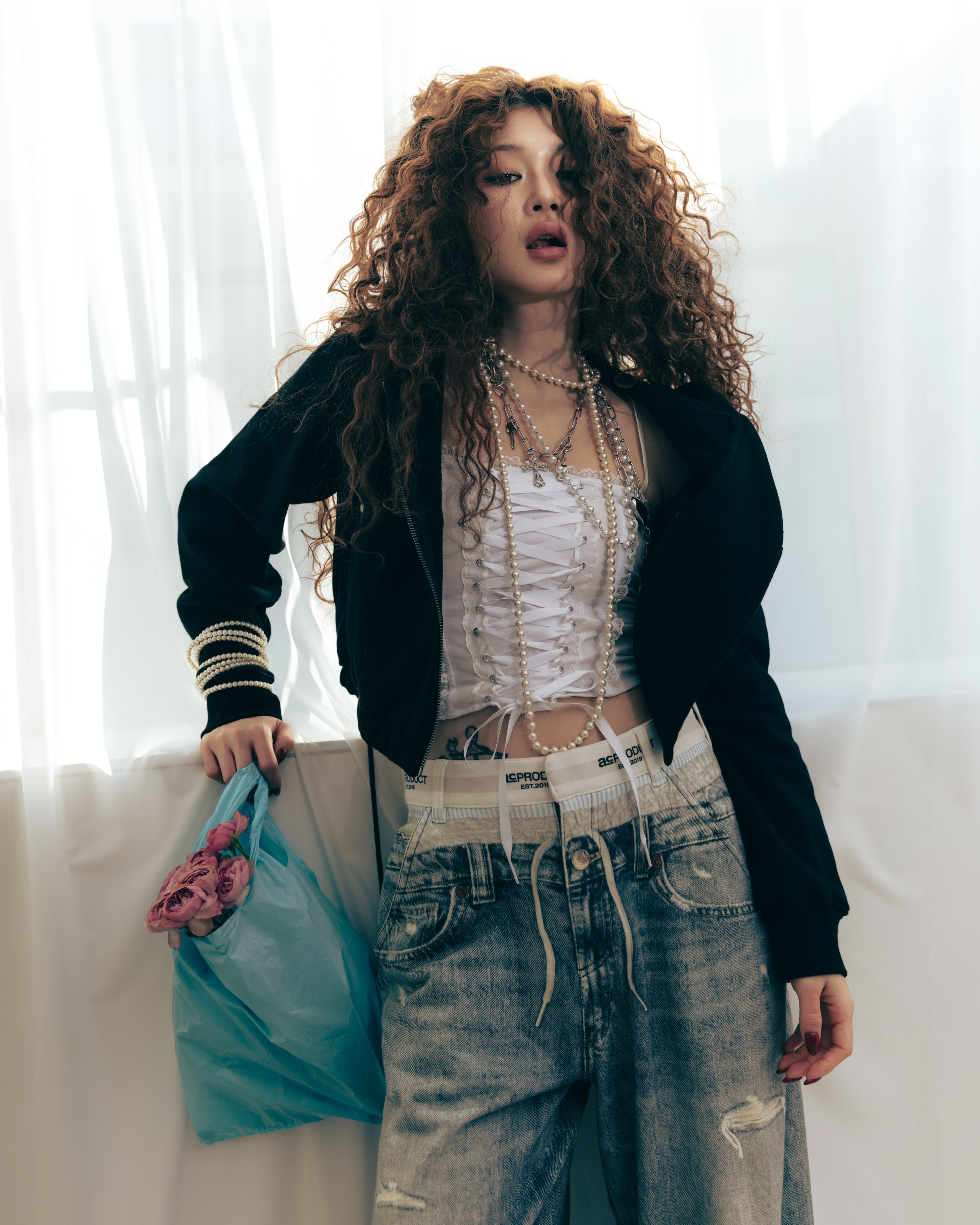 ACLENT Printed Sweatpants Denim 【公式通販】