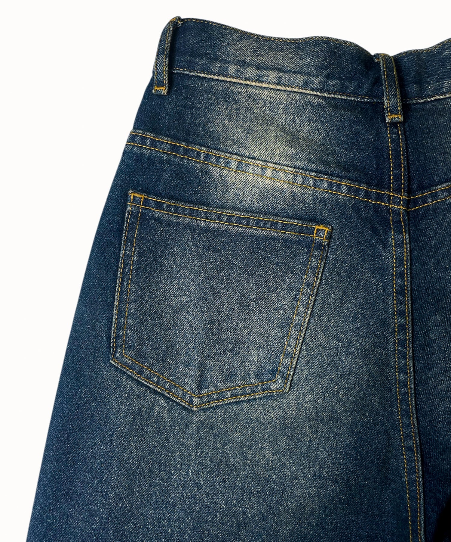 H/W semi flare denim pants