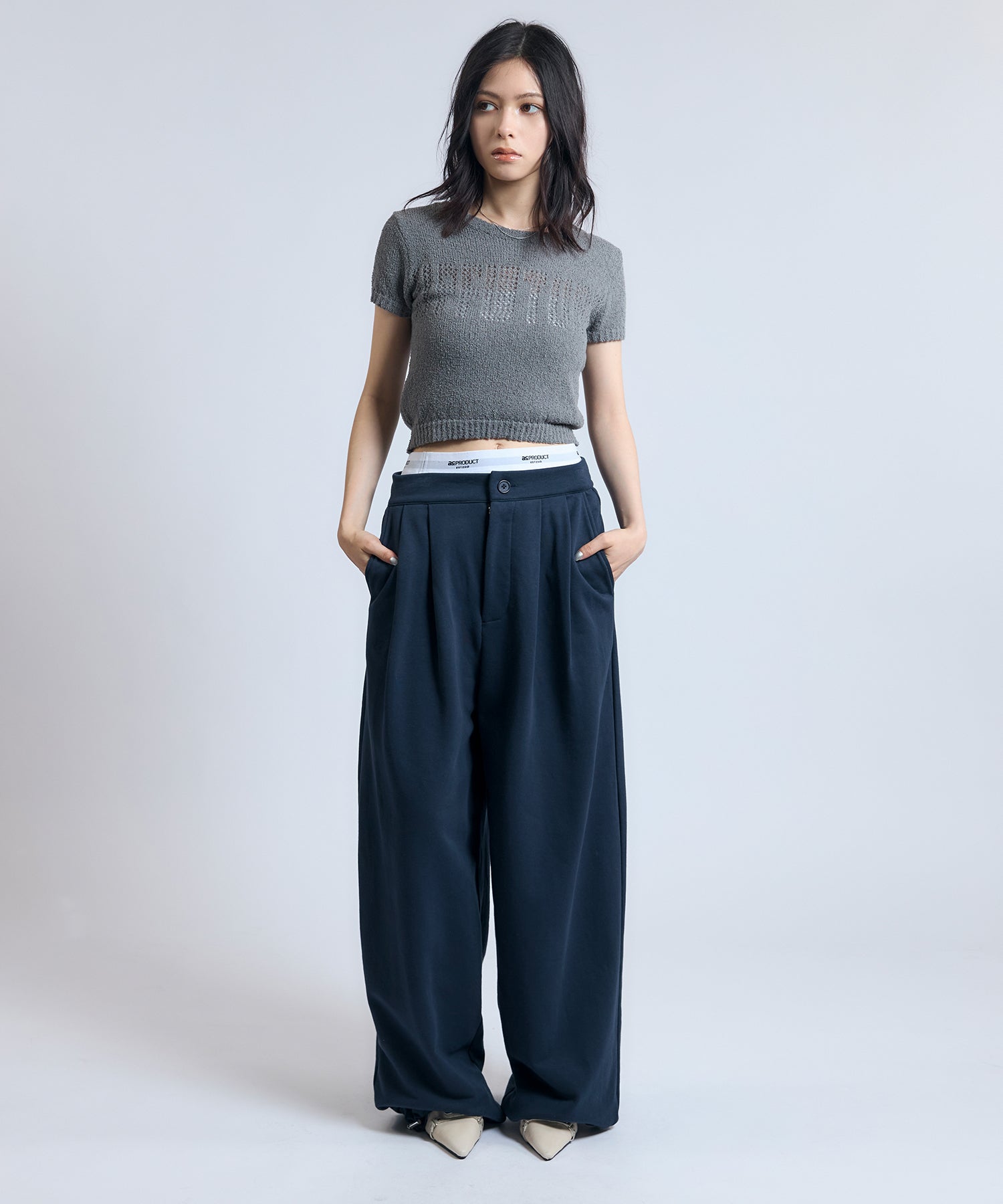 MODEL:163cm/COLOR:GRAY/SIZE:F