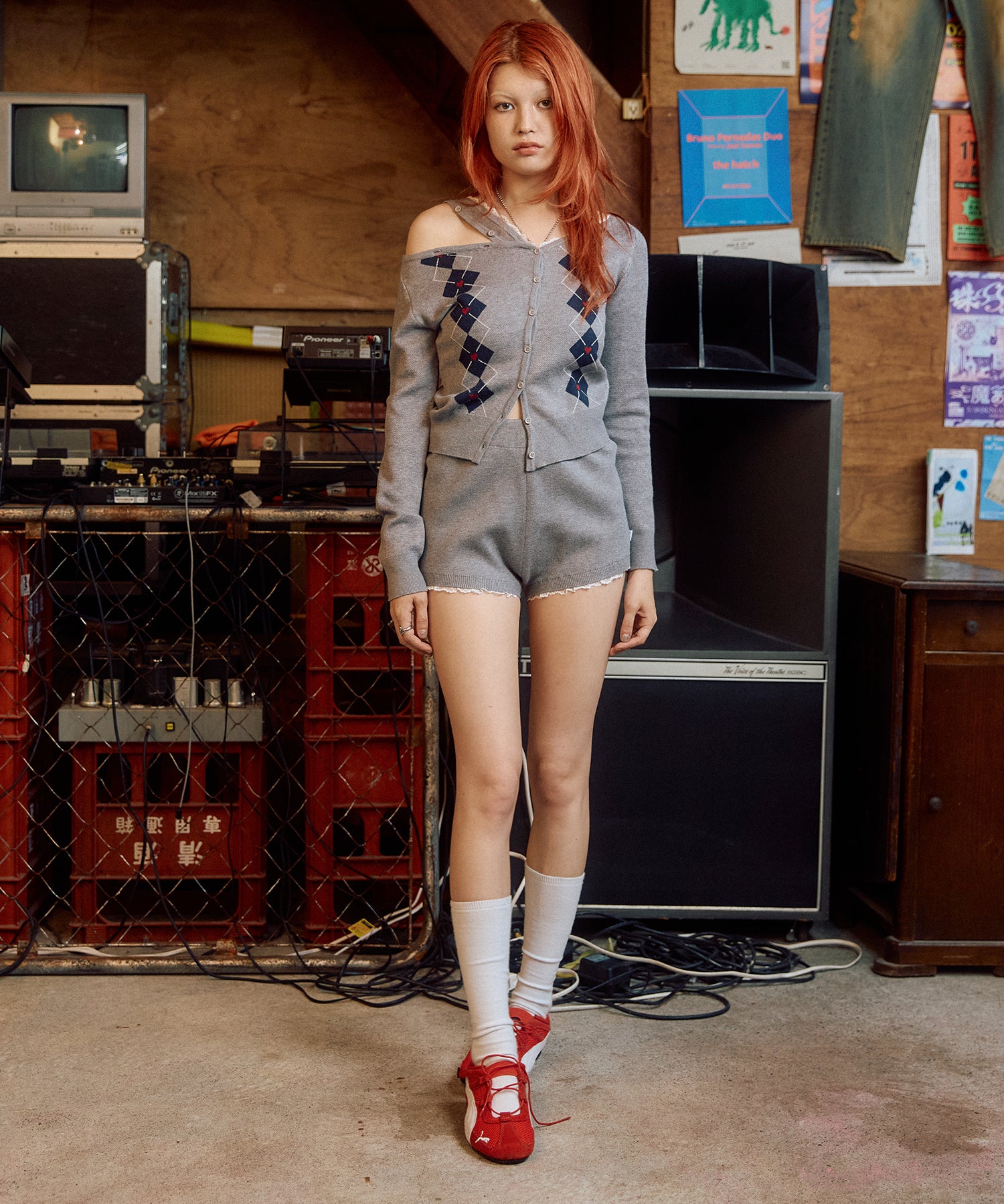 MODEL:170cm/COLOR:GRAY/SIZE:F