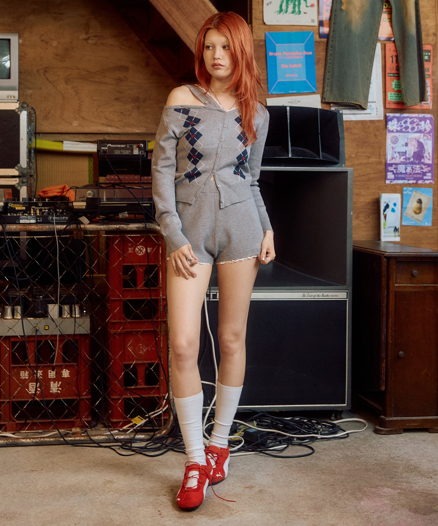 MODEL:170cm/COLOR:GRAY/SIZE:F