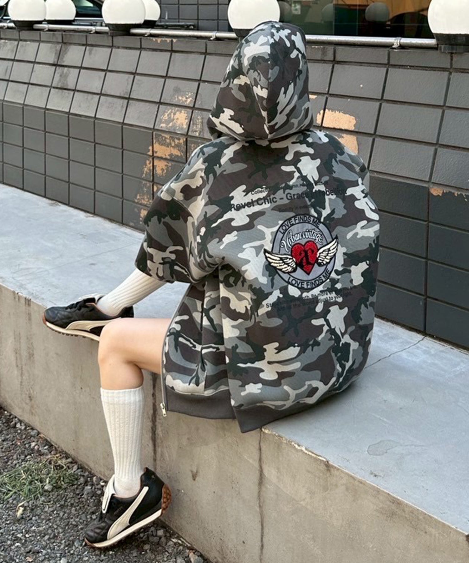 aclent エンジェルハートロゴジップフーディ エンジェルハートロゴジップフーディ｜ACLENT（アクレント）