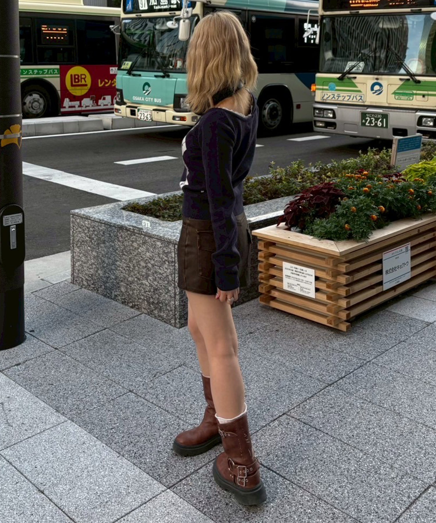 STAFF:151cm/COLOR:NAVY/SIZE:F