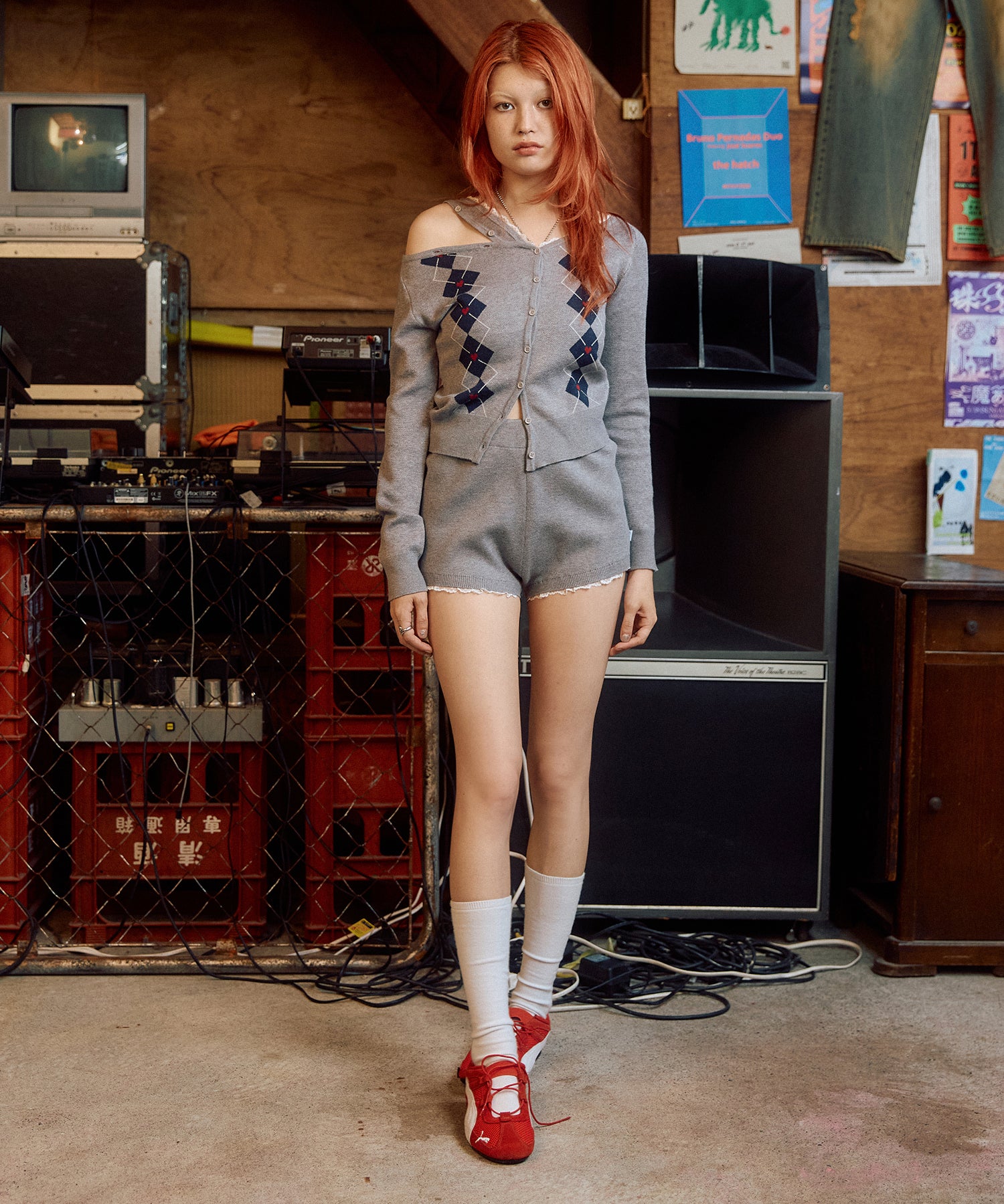 MODEL:170cm/COLOR:GRAY/SIZE:F