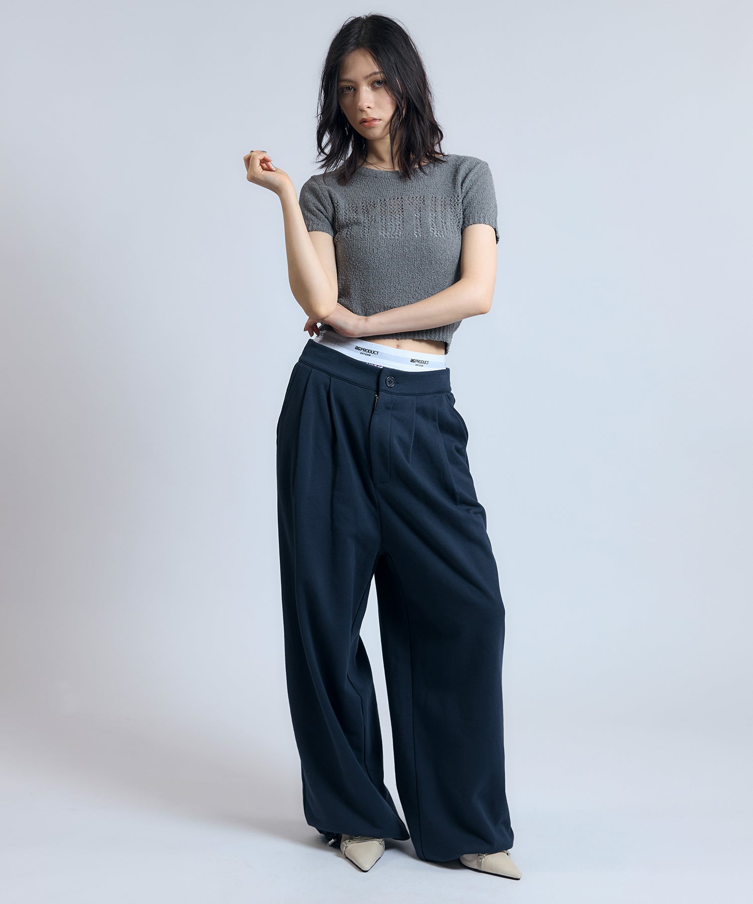 MODEL:163cm/COLOR:GRAY/SIZE:F