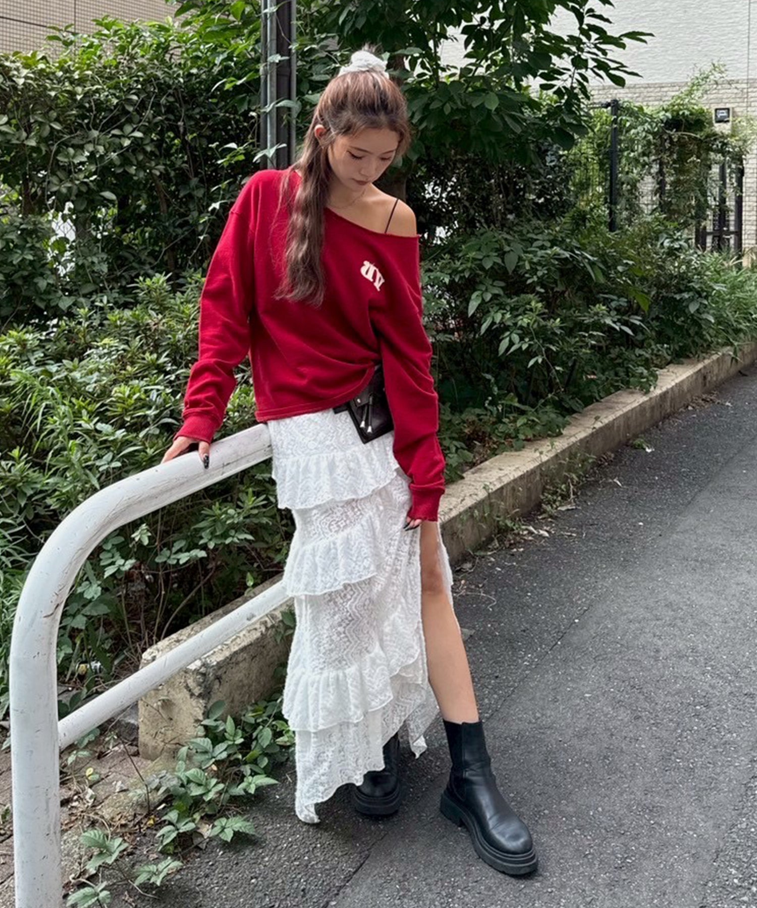 STAFF:170cm/COLOR:RED/SIZE:F