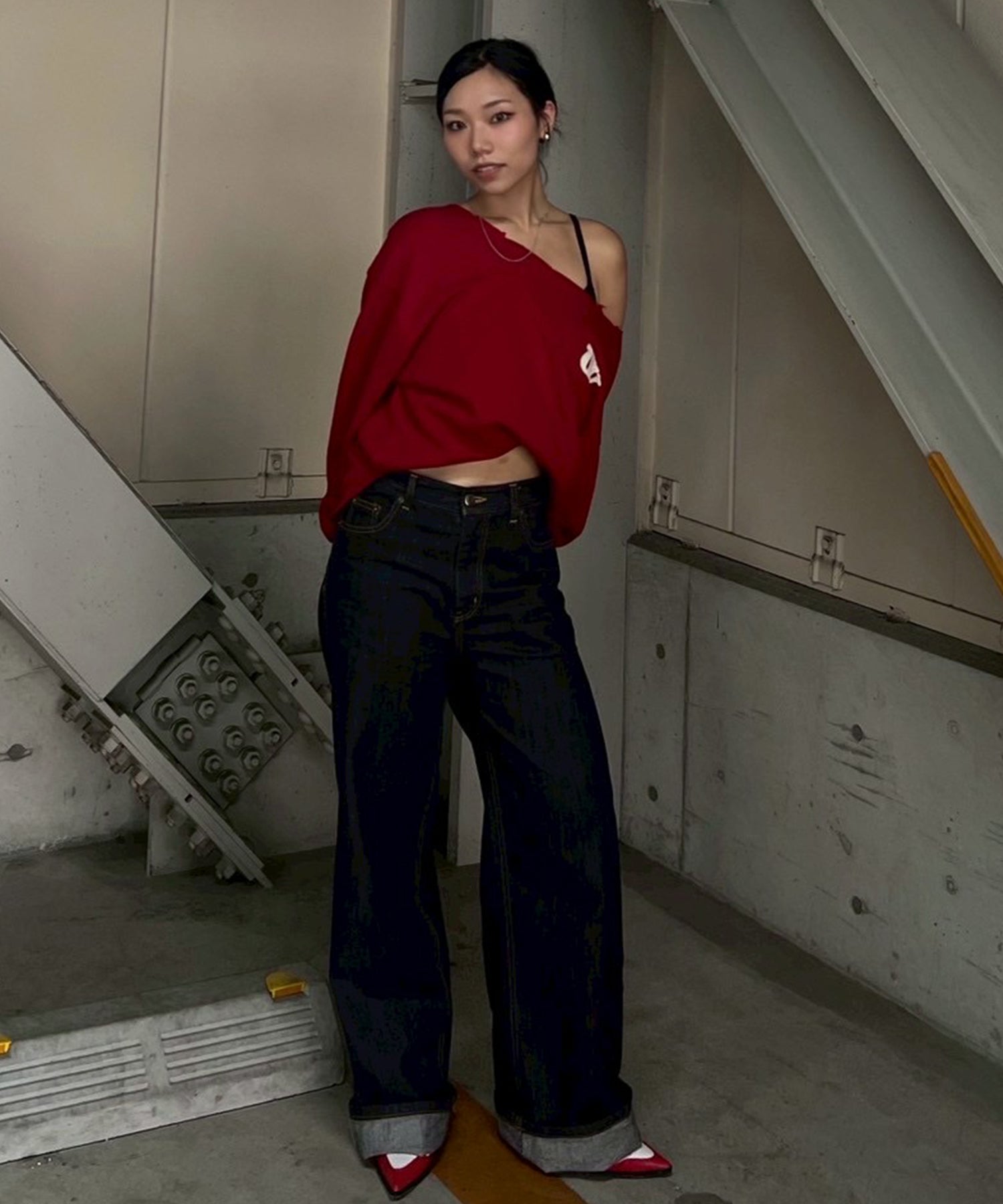 STAFF:157cm/COLOR:RED/SIZE:F