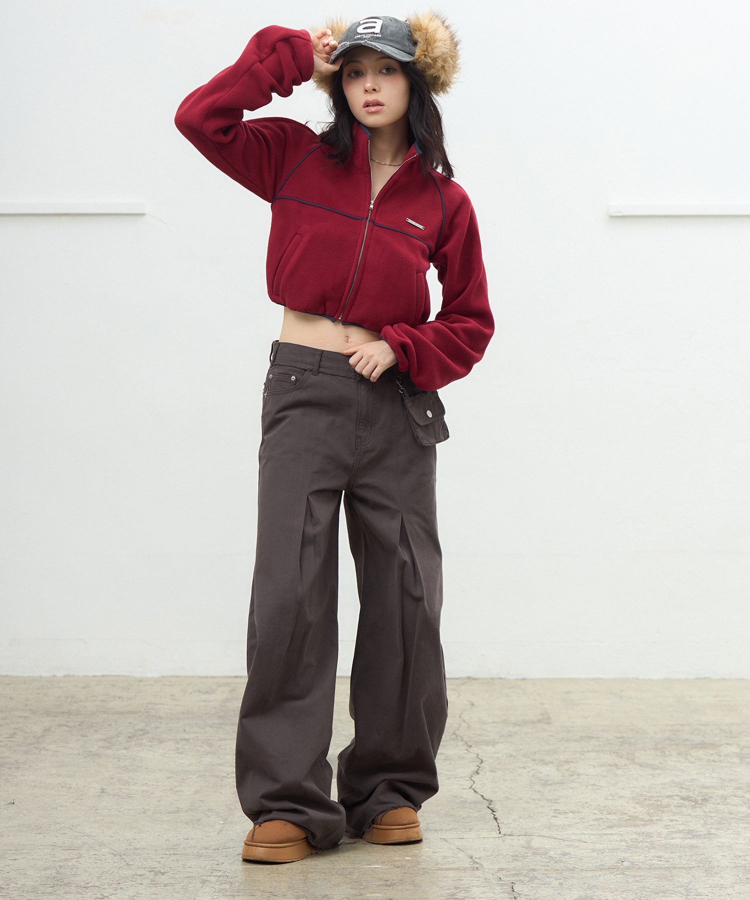MODEL:163cm/COLOR:DARK GRAY/SIZE:M