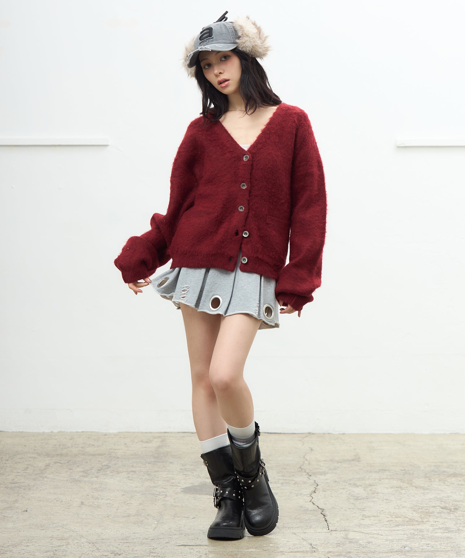 MODEL:163cm/COLOR:GRAY/SIZE:S