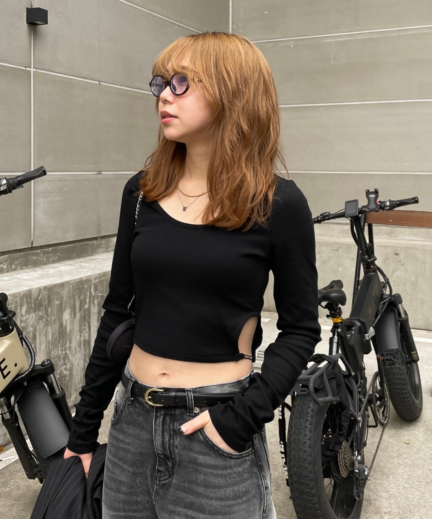 STAFF:159cm/COLOR:BLACK/SIZE:F