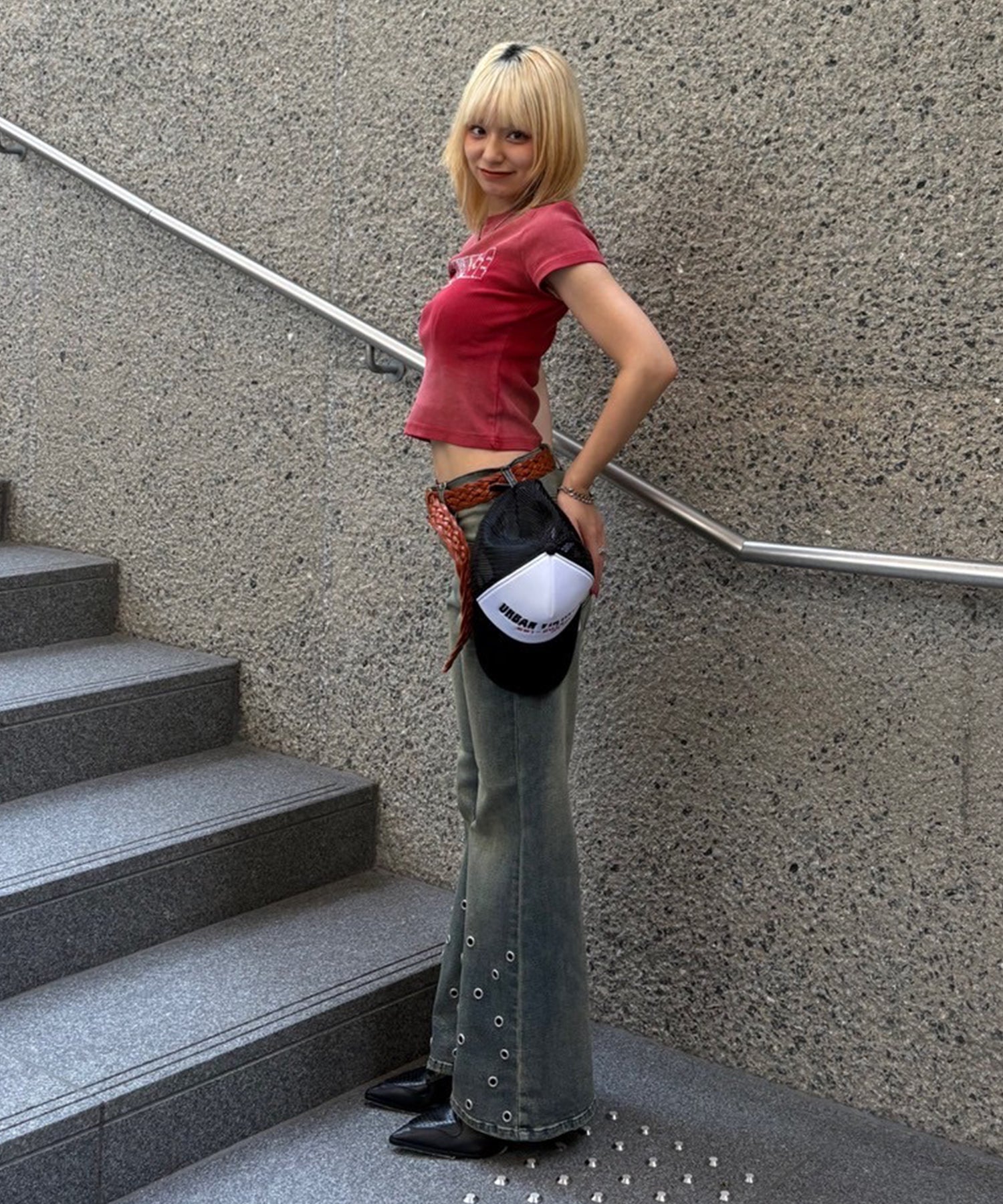 STAFF:151cm/COLOR:RED/SIZE:F
