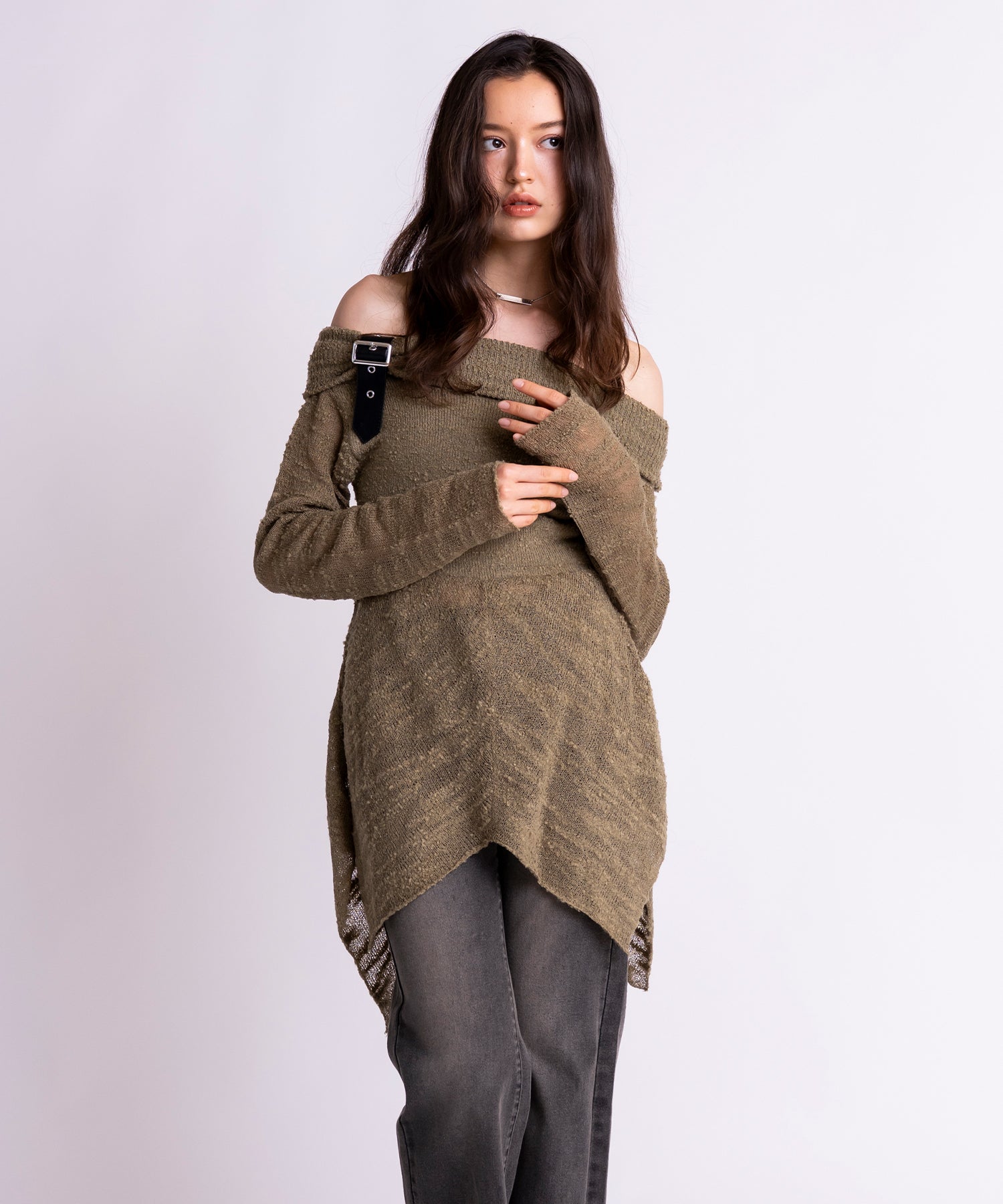 MODEL:172cm/COLOR:KHAKI/SIZE:F